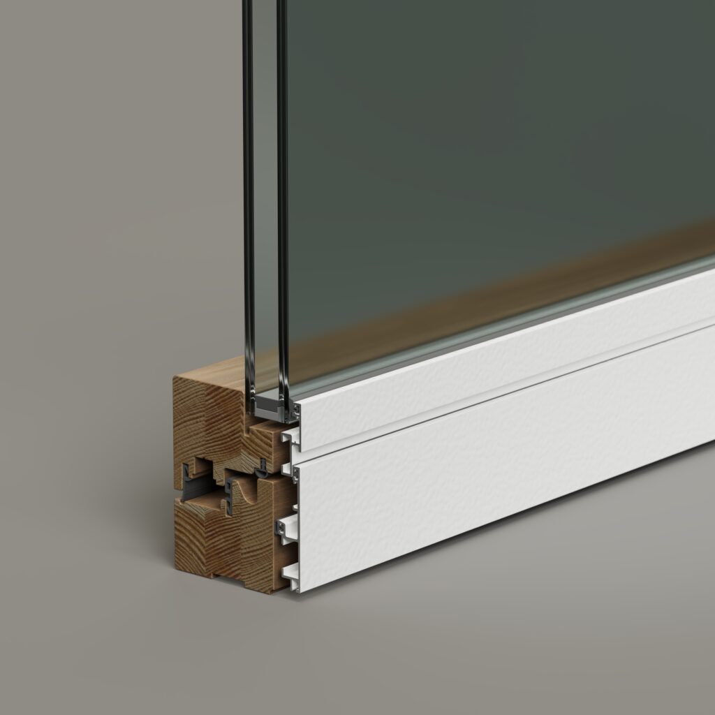 Flat in legno e alluminio Bold